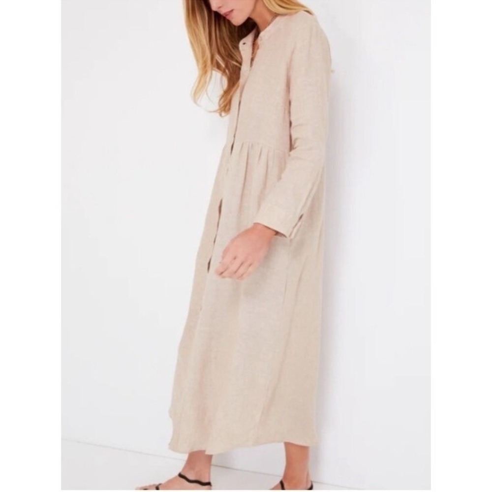 Pomander Place Womens XL Hemp pampas lydell Maxi Dress Tan NWT